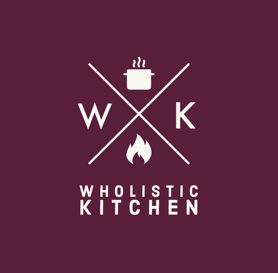 wholistic kitchen logo reverse