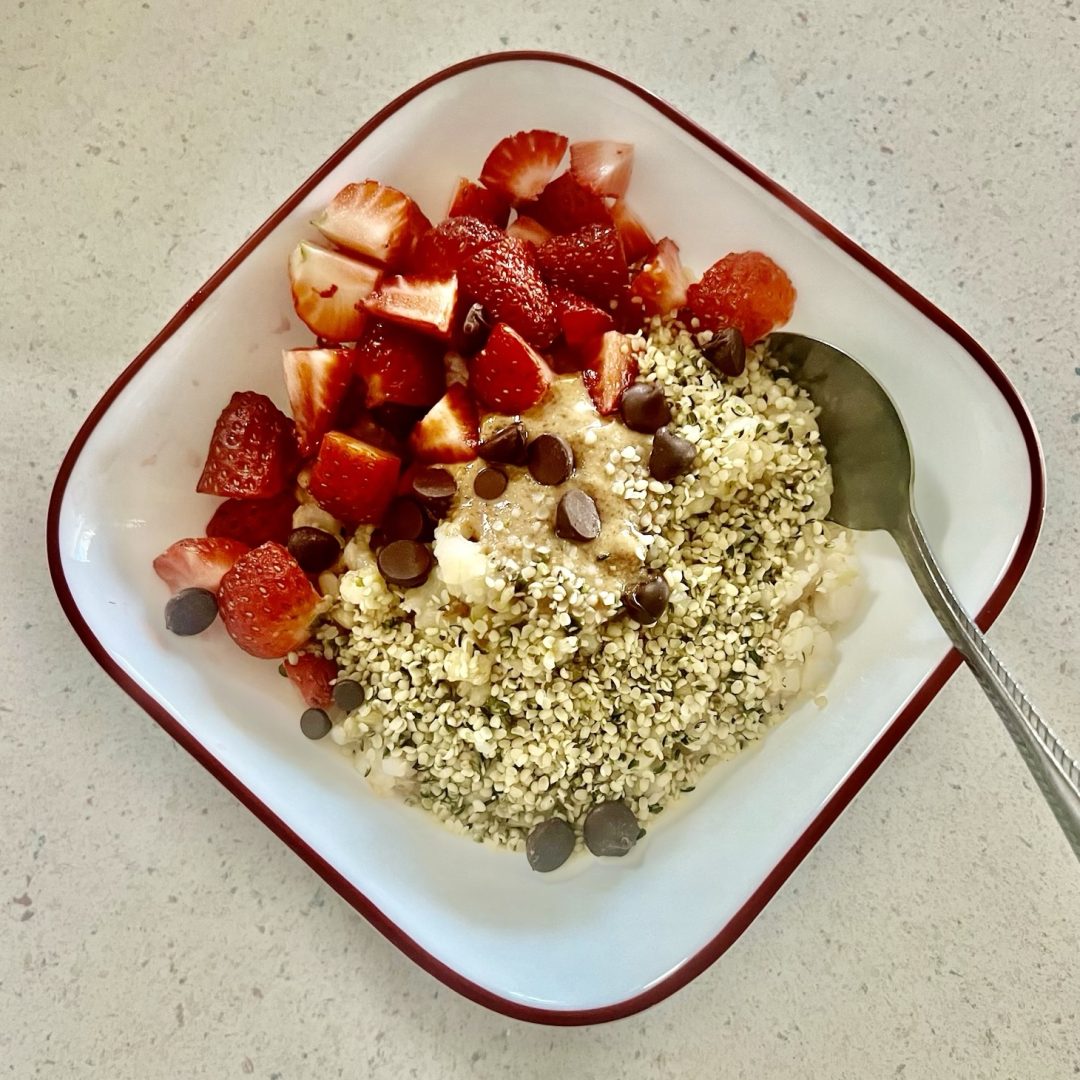 stovetop porridge, overnight.